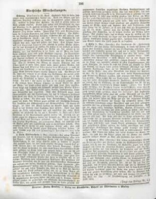 256 Kirchliche Mittheilungen