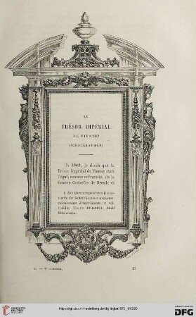 2. Pér. 11.1875: Le trésor impérial de Vienne