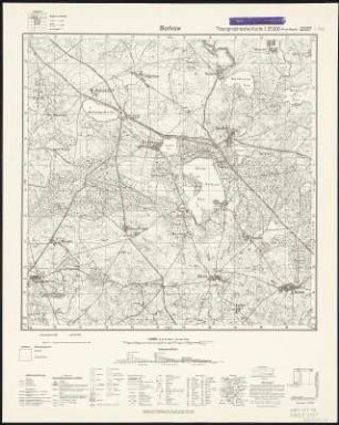 Meßtischblatt 2337 : Borkow, 1952 : Borkow. - Hrsg. 1882, Ausg. 1928. - 1:25000. - [S.l.]: Vermessungsdienst des Landes Sachsen-Anhalt, 1952. - 1 Kt.
