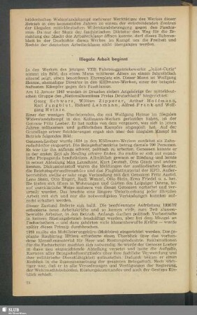 Illegale Arbeit beginnt