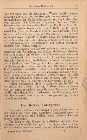 Der tiefere Untergrund