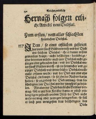 Hernach folgen etliche Artickel von Diebstal.