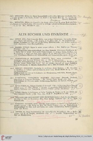 Alte Bücher und Einbände (Nr. 170-170)