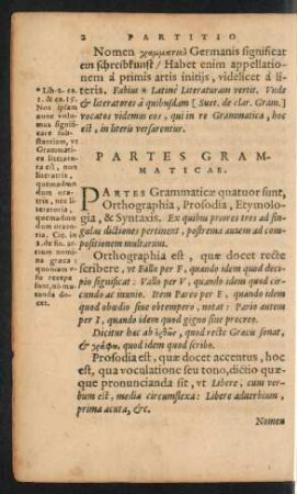 Partes Grammaticae.