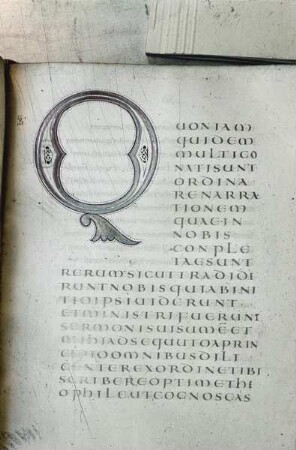 Evangeliar Karls des Kahlen — Beginn des Lukas-Evangeliums, Folio 99 recto