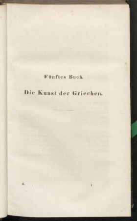 Fünftes Buch. Die Kunst der Griechen.
