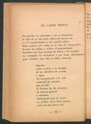 En carne propia