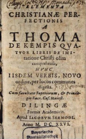 Elementa Christianae perfectionis