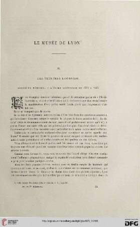 2. Pér. 11.1875: Le musée de Lyon, [2] : les peintres lyonnais