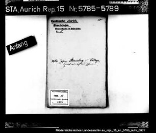 Hausierkonzessionen und -gesuche: Johann Sterrenberg aus Vellage, Handel mit Senf und Zichorien