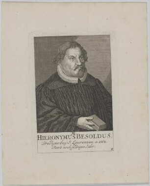 Bildnis des Hieronymus Besoldus
