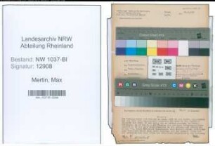 Entnazifizierung Max Mertin , geb. 02.05.1900 (Kaufm.Angestellter)
