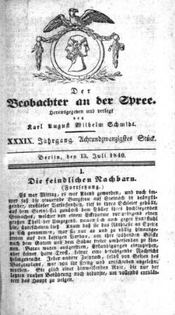 28. Stueck, 13. Juli 1840