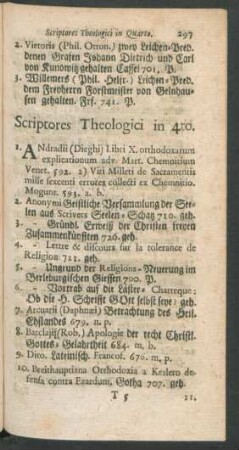 Scriptores Theologici in 4to.