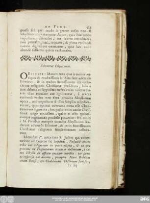 Solvuntur Obiectiones.