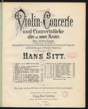 Concert (e-Moll) : op. 64