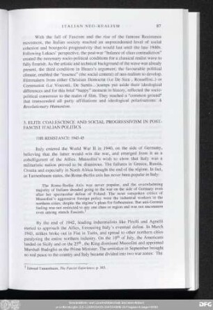 3. Elite Coalescence And Social Progressivism In Post-Fascist Italian Politics