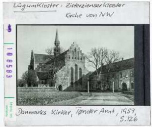 Lügumkloster: Zisterzienserkloster, Kirche von Nordwesten