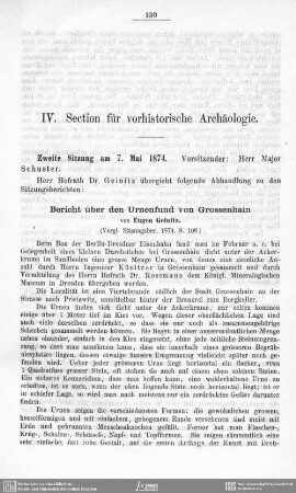 IV. Section für vorhistorische Archäologie