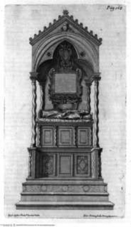 Istoria della citta di Viterbo - Tav. p. 165: S. Francesco, sepolcro di Adriano V