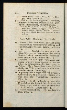 680-689, XIII. Medicina veterinaria.