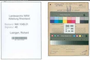 Entnazifizierung Richard Luengen , geb. 20.03.1916 (Gastwirt)