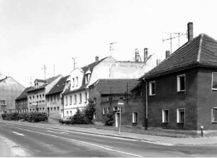 Großenhain, Franz-Schubert-Allee. Blick von der Naundorfer Straße nach Norden