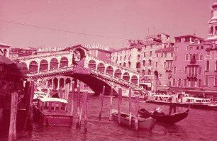 Venedig Rialto-Brücke von S.