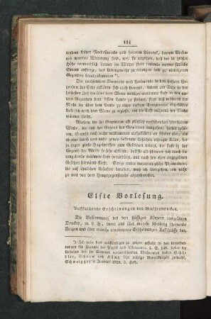 Elfte Vorlesung