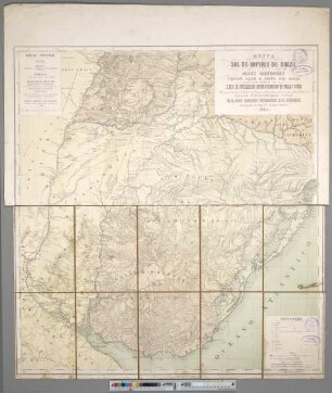 Mappa Do Sul Do Imperio Do Brazil : Paizes Limitrophes