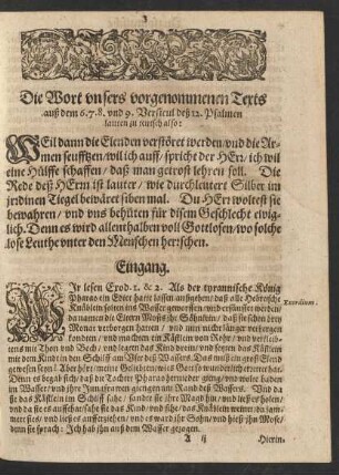 [Augspurgische Anzugs Predigt]