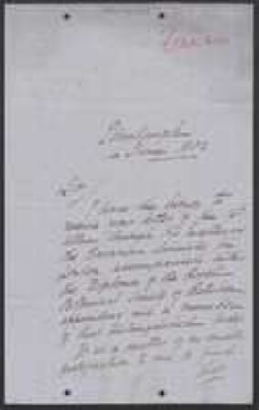 Brief von Asa Lawson an Carl Friedrich Philipp von Martius