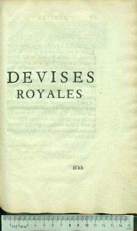 [Devises Royales.]