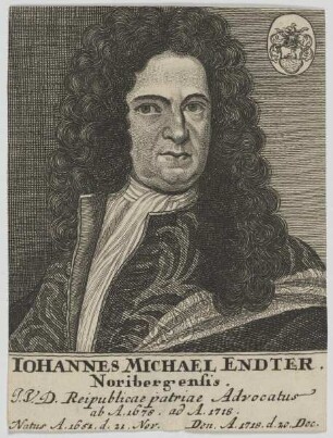 Bildnis des Iohannes Michael Endter