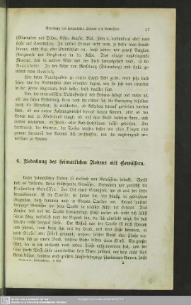6. Bedeckung des heimatlichen Bodens mit Gewässern