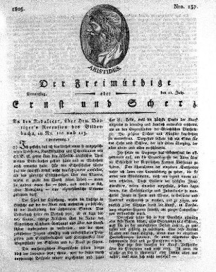 Nro. 137, Donnerstag den 11. July