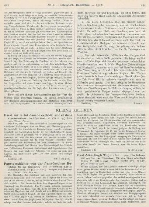 443-446 Kleine Kritiken