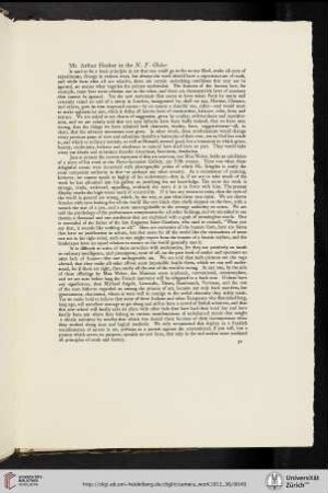 Mr Arthur Hoeber in the New York Globe