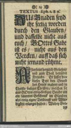 Text, [Eingang, Abhandlung]