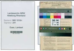 Entnazifizierung Lambert Duex , geb. 31.10.1903 (Krankenpfleger)