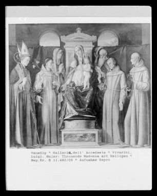 Thronende Madonna mit Heiligen