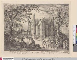 Zuylen, Hyems [Winter, im Hintergrund das Schloss Zuylen]