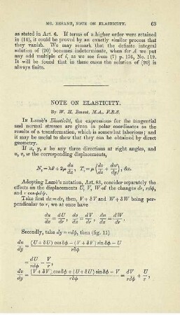 Note on elasticity