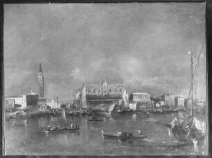 Blick von San Giorgio auf Venedig