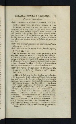177-179, Proverbes dramatiques
