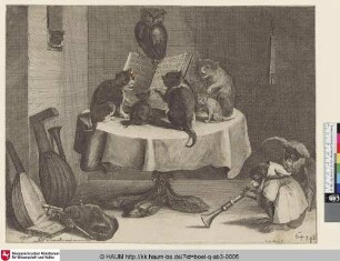 [Das Katzenkonzert; The cats' concert; Le concert de chats]