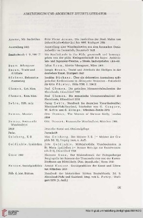 Abkürzungen und abgekürzt zitierte Literatur