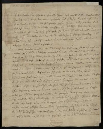 Brief von Wilhelm Grimm an Johann Heinrich Christian Bang
