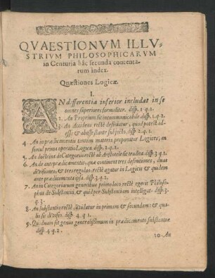 Quaestionum Illustrium Philosophicarum in Centuria secunda ...