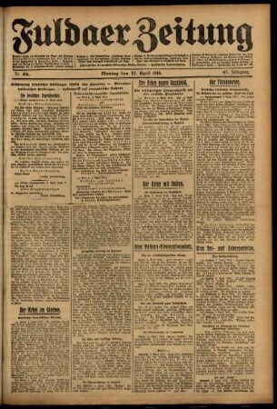 Ausgabe vom Montag, den 10. April 1916.